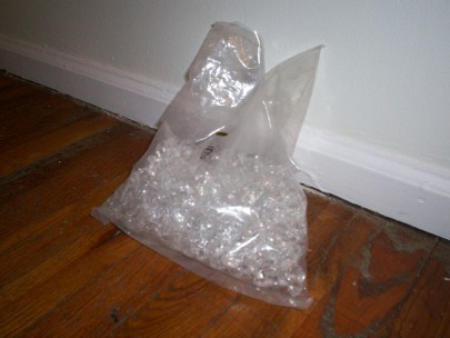 Bag of acrylic ice