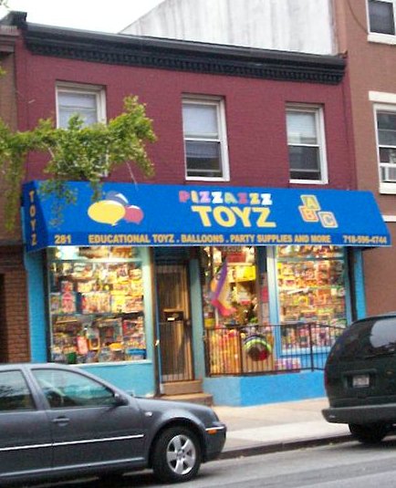 Pizzazzz toy store in Cobble Hill